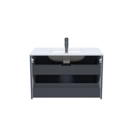 Тумба с раковиной Iddis Edifice EDI80D0i95K 80х50 подвесная цвет серый