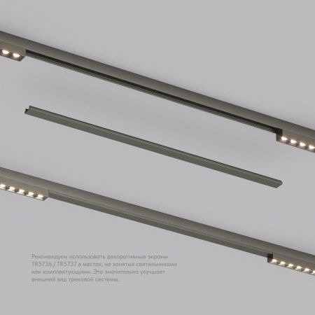 Декоративная заглушка желоба трека Denkirs Shine base (Схине басе) TR5737-DN