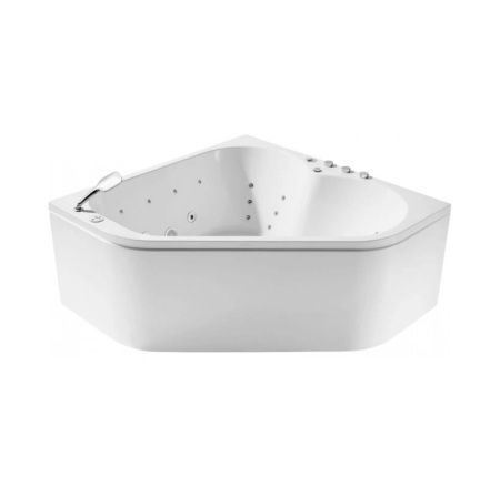 Ванна акриловая гидромассажная SSWW A2202DGSP 150х150 угловая четверть круга с каркасом
