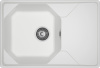 Кухонная мойка Granfest Unique U-740L иней 74х50 цвет белый поверхность матовая