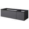Тумба под раковину Armadi Art Quatro 790-M2-140-A-A 140х50 подвесная цвет черный
