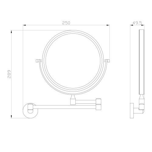 Косметическое зеркало Wonzon & Woghand Easy WW-8158