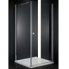 Душевой уголок Cezares ELENA ELENA-W-A-1-90-P-Cr-L 90х90 стекло рифленое профиль хром без поддона