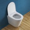 Унитаз подвесной BelBagno TRE BB8001CHR/SC белый с сиденьем микролифт безободковый каскадный смыв