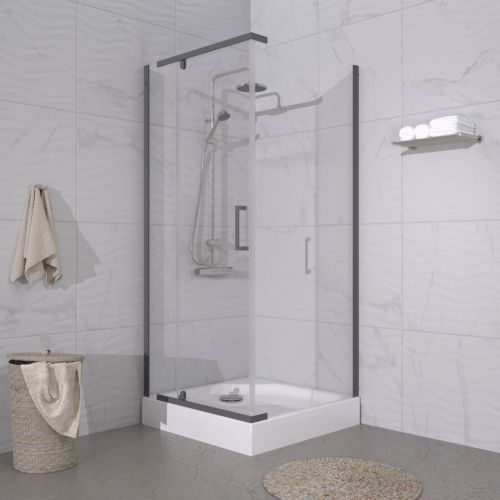 Душевой уголок Тритон Терра Щ0000073935 90х90 стекло прозрачное профиль хром с поддоном - фото 4