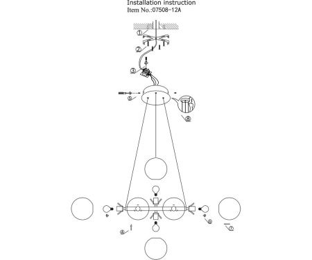 Люстра подвесная Kink Light Сида 07508-12,20