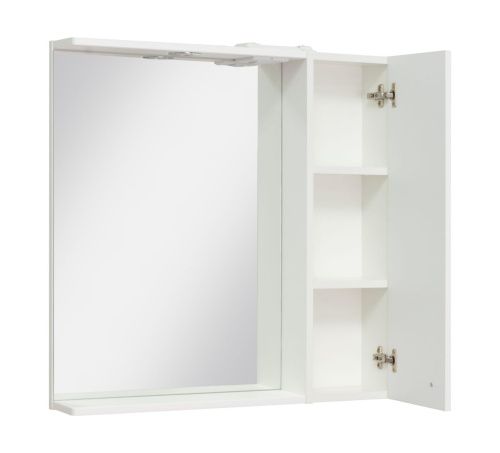 Зеркало-шкаф RUNO Римини 00-00001257 75х75 подвесной цвет белый - фото 2