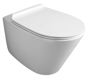 Чаша унитаза подвесная Simas GA 18 bia цвет белый без сиденья безободковая смыв торнадо