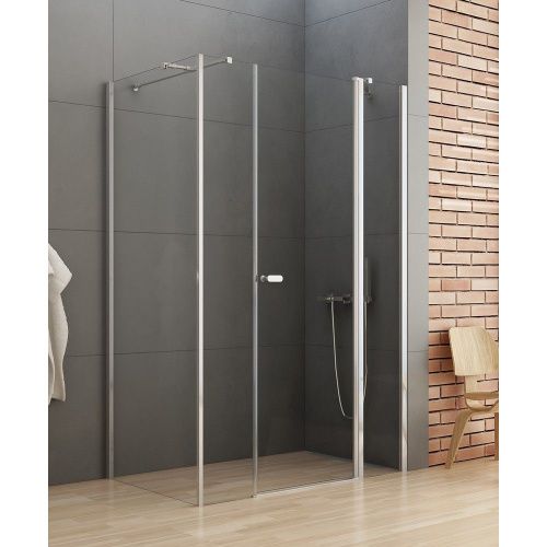 Душевой уголок New Trendy NEW SOLEO Chrome K-0370 110х80 стекло прозрачное профиль хром без поддона - фото 2