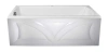 Ванна акриловая 1MarKa MODERN 01мод17570 175х70 пристенная прямоугольная без каркаса