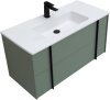 Тумба под раковину Allen Brau Reality 1.32007.CGM 100х46х50 подвесная цвет зеленый/серый