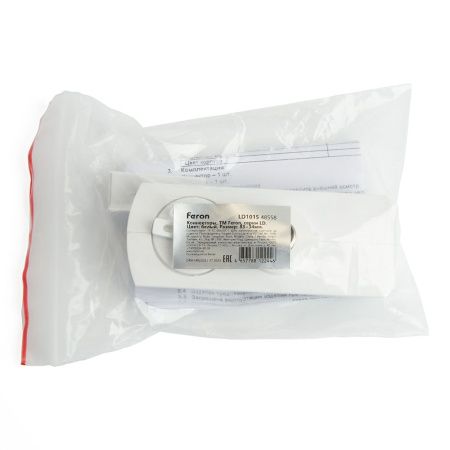 Коннектор для трековых светильников Feron LD1015 48558