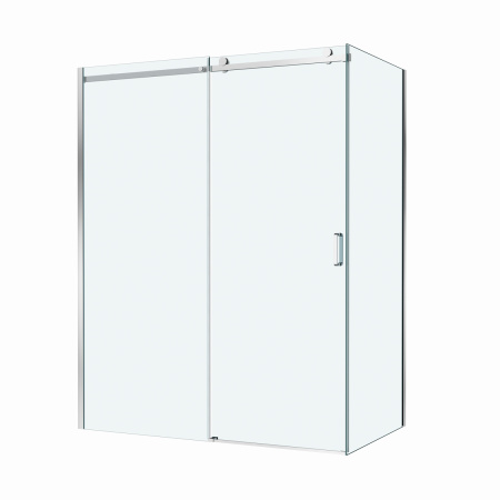 Душевой уголок BelBagno SOFT CLOSE-2 SOFT_CLOSE-2-AH-1-160/100-C-Cr 160х100 стекло прозрачное профиль хром без поддона