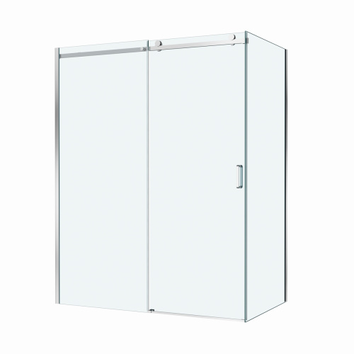 Душевой уголок BelBagno SOFT CLOSE-2 SOFT_CLOSE-2-AH-1-160/90-C-Cr 160х90 стекло прозрачное профиль хром без поддона - фото 5