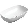 Раковина из сантехнического фаянса GSI Nubes 978311_УЦ/4 60х40 накладная цвет белый