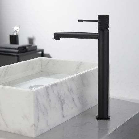 Смеситель для раковины Vincea Desire VBF-1D2MB на столешницу черный