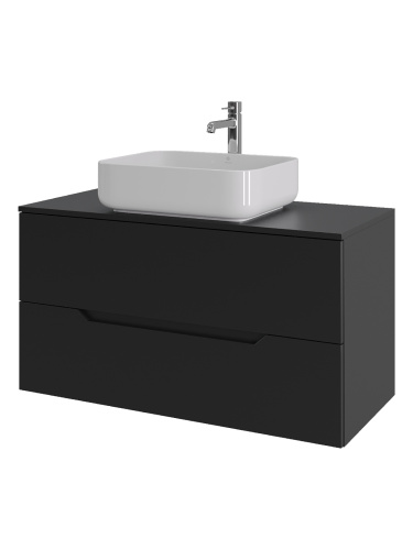 Тумба с раковиной Orange Line Li-100TubMDF+B05-500W 100,5х46х67,5 - фото 2