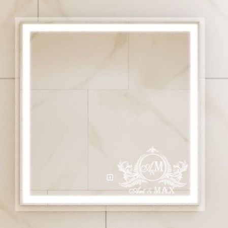 Зеркало с подсветкой Art&Max MONZA AM-Mon-800-800-DS-F 80х80 подвесное