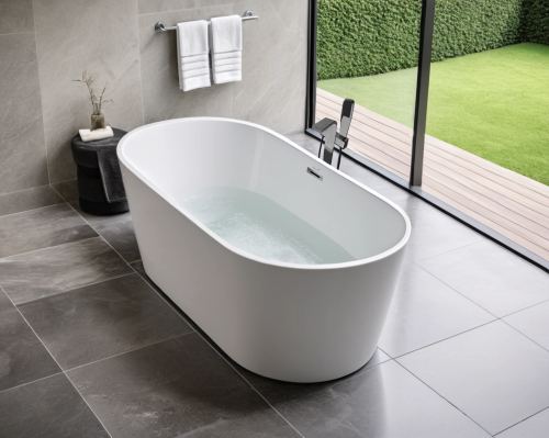 Ванна акриловая Cerutti SPA CT10520 170х75 отдельностоящая овальная