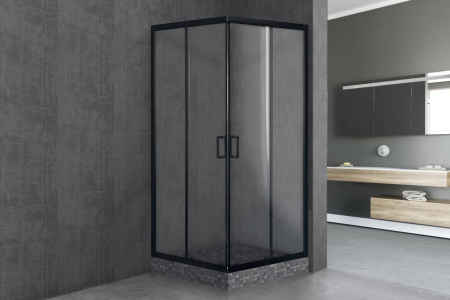 Душевой уголок Royal Bath HPD RB85HPD-T-BL 85х85 стекло прозрачное профиль черный