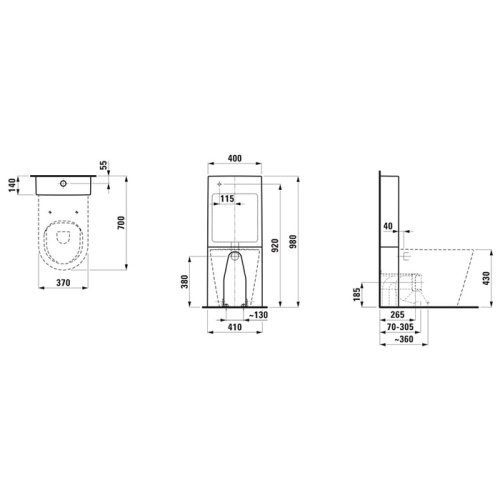 Бачок для унитаза Laufen Kartell 8.2966.1.757.881.1 - фото 2
