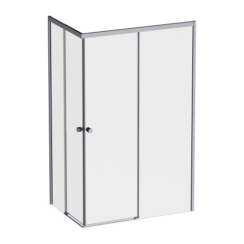 Душевой уголок Am.Pm X-joy W94G-403-120290-BТ1К 119х89 стекло прозрачное профиль черный матовый без поддона - фото 2
