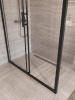 Душевой уголок BelBagno UNO-195 UNO-195-AH-1-120/70-C-NERO 120х70 стекло прозрачное профиль черный без поддона