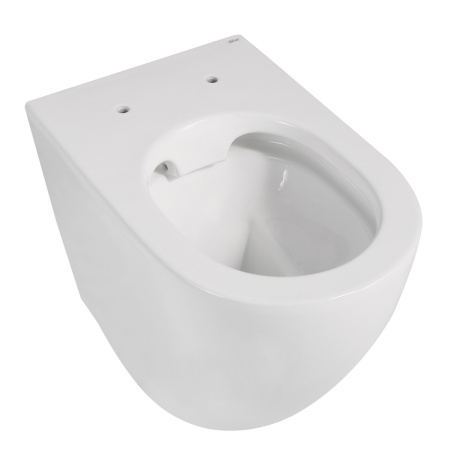 Унитаз приставной Abber Bequem AC1111 белый с сиденьем микролифт безободковый каскадный смыв