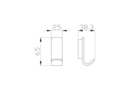 Крючок Wonzon & Woghand Lotte WW-8315A-BG