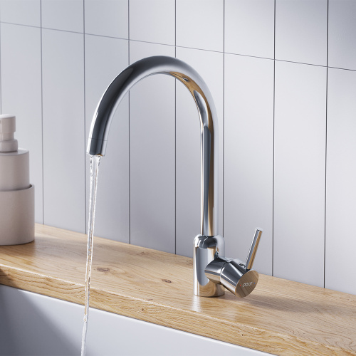 Смеситель для кухни Dorff Logic D3007000 на раковину/на столешницу хром без термостата - фото 3