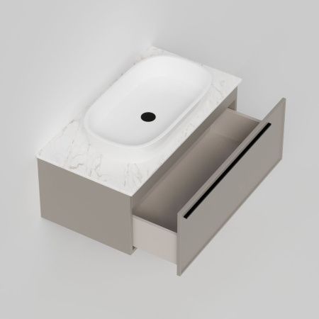 Тумба со столешницей La Fenice ELBA NFNC-01-ELB-C-90-3-GG 90х50 подвесная цвет бежевый