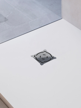 Душевой поддон из искусственного камня RGW Stone Tray (Стоун Трей) 16152010-01 100х100 белый без ножек