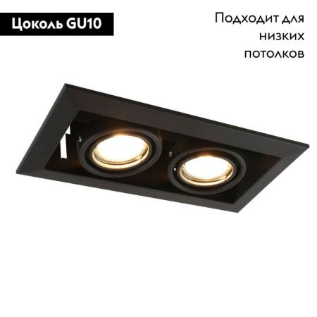Светильник встраиваемый Arte Lamp Cardani Piccolo (Цардани Пиццоло) A5941PL-2BK