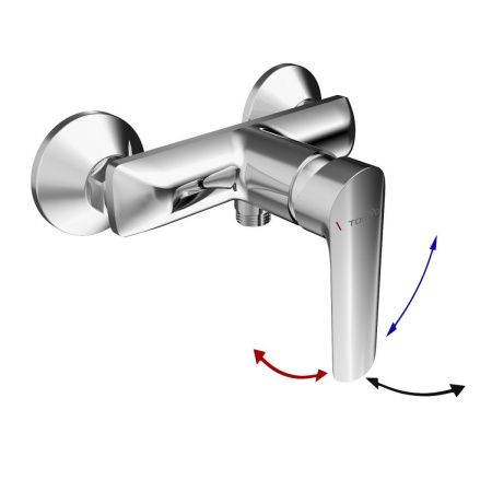Смеситель для душа Tokito MISAWA TOK-MIS-1016 настенный хром