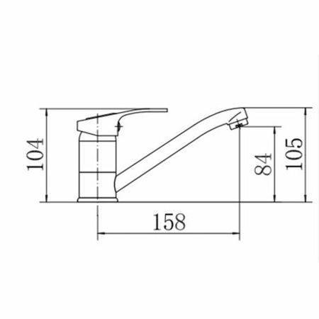 Смеситель для кухни Fashun A4537 на мойку хром