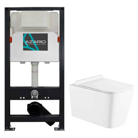 Комплект унитаз с инсталляцией  Azario  AZ-501A+AZ-0057 Комплект унитаз с инсталляцией  Azario  AZ-501A+AZ-0057