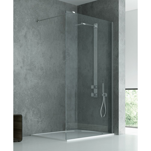 Душевая перегородка New Trendy NEW MODUS Chrome EXK-5459 90х200 стекло прозрачное профиль хром глянцевый - фото 2 Душевая перегородка New Trendy NEW MODUS Chrome EXK-5459 90х200 стекло прозрачное профиль хром глянцевый - фото 2
