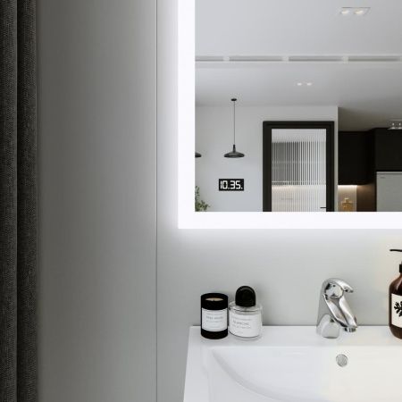 Зеркало с подсветкой Бриклаер 4627125414374 80х90 подвесное