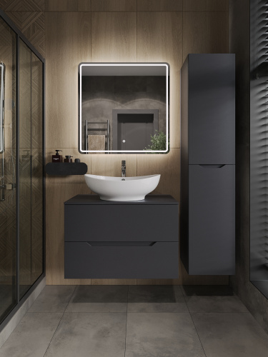 Тумба с раковиной Orange Line Li-80TugMDF+B08-585W 81х46х73 - фото 5