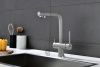 Смеситель для кухни Paulmark SERPENTINE Se213222-GR на мойку серый