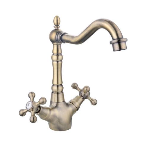 Смеситель для кухни Fashun A4019-4 на мойку бронза - фото 2