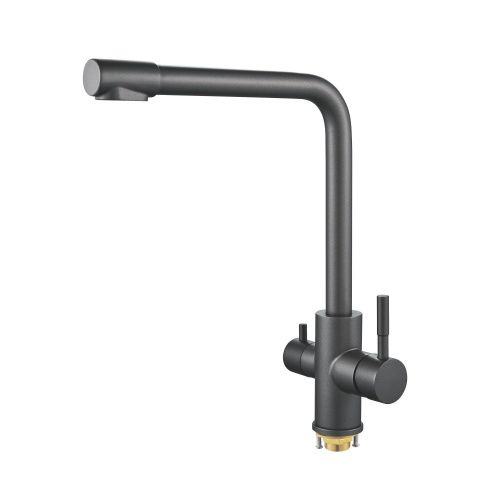 Смеситель для кухни Shevanik S868T на мойку оружейная сталь - фото 2