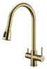 Смеситель для кухни Paulmark LANGE La214212-G на мойку золото