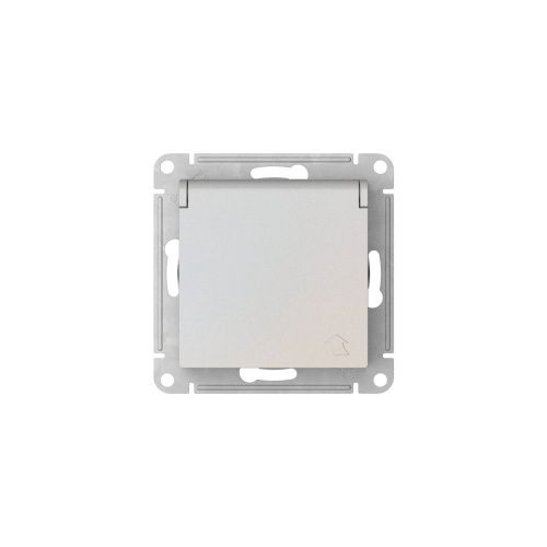 Розетка с заземлением со шторками с крышкой 16А Systeme Electric AtlasDesign (АтласДесигн) ATN000446S - фото 5
