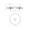 Раковина из нержавеющей стали Gessi Gessi316 54601#299 40х40 накладной цвет черный без отверстий под смеситель