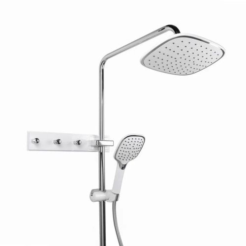 Душевая стойка Fixsen FX-9300 настенная цвет белый/хром - фото 5