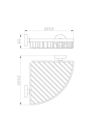 Полка для ванной комнаты Wonzon & Woghand Easy WW-8144