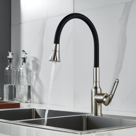 Смеситель для кухни Raffine F303L-3 на мойку сатин