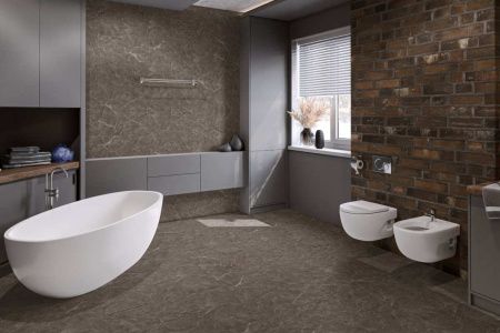 SPC ламинат Damy Floor ASCENT STRONG LQ8132-2-ST Макалу толщина 0.5 см 43 класс 610х305