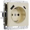 Розетка с заземлением, шторками и USB тип A+C Werkel 4690389197833